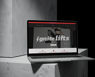 Ignite Lifts - Shopify Website and Brand Identity Design branding fitness branding graphic design health and fitness branding website design