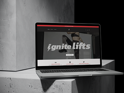 Ignite Lifts - Shopify Website and Brand Identity Design branding fitness branding graphic design health and fitness branding website design