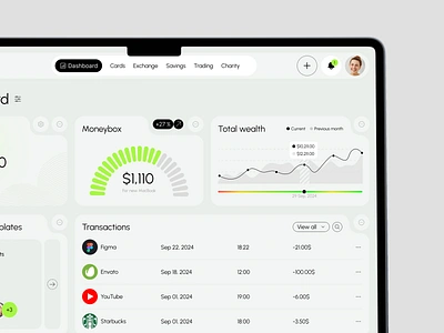 Finovative. Online Banking. accounting app application bank banking dashboard design finance fintech modern money online platform ui