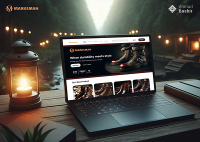 Exclusive Shoemaker Landing Page landing page ui uiux uiux design