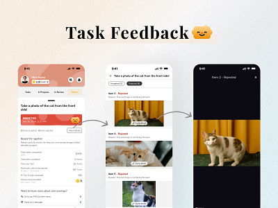 Tictag App - Task Feedback figma filter graphic design mobile modal task ui ux