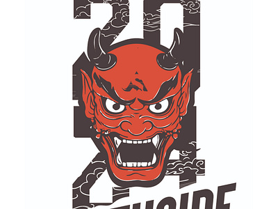 Apparel Design - Devil apparel art clothing dark devil devilish illustration japanese oni red