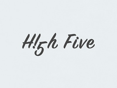 High Five! | Typographical Poster font graphic design graphics letters poster sans serif simple text typography word