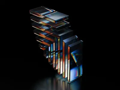 Dispersion Shader 2 3d blender c4d dispersion glass logo shader