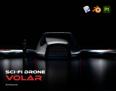 Sci-Fi Drone VOLAR 3D Modeling 3d cgi design drone hard surface modeling render scifi visualization