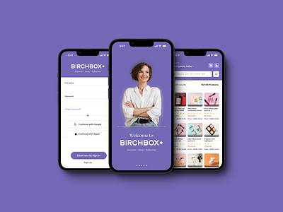 Birchbox app redesign app design birchbox branding design sides ui user interface ux design