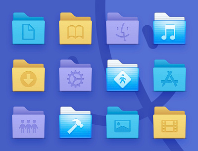 Forstall Folders apple aqua classic folders icon icons mac macos system