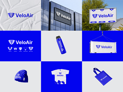 Veloair Internet Logo and Branding Design brandidentity branding brodbrandlogo design globallogo internetlgo logo logobranding logodesign logodesigner logofolio logonew logotype minimalistlogo mordernlogo techlogo wifilogo