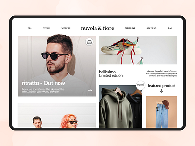 Men's fashion landing page! apprael design fashion figma hero hoodie men shoe ui ux website