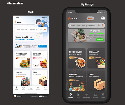 Inspired by the Swiggy App. dailyui design figma graphic design ui uidesign ux
