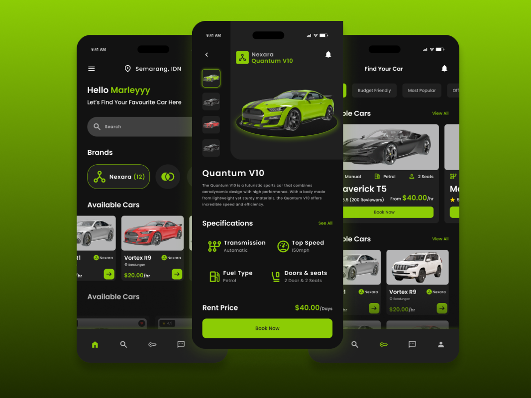 VroomNest Car Rental Mobile App by trabaskriya on Dribbble
