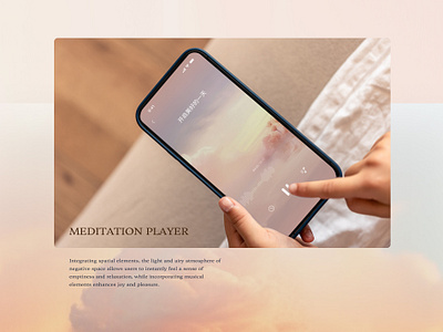 Meditation APP UI Design -3 branding graphic design health healthcare meditation meditationapp relaxing sleep ui