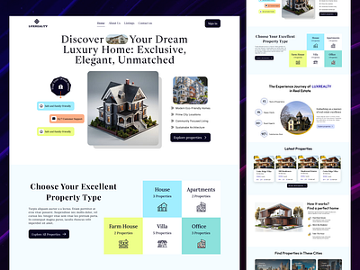 Real Estate landing page buy homes commercial real estate home buying homebuyers luxury homes mortgage rates real estate agent real estate listings roperty management sell property trends