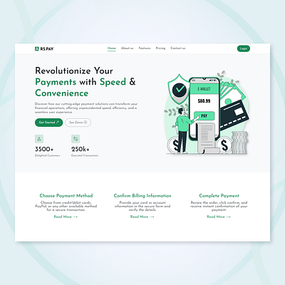 Payment Hero Section button creative design design hero section home page landing page layout logo marketing menu new design pay pay hero pay info payment payment section responsive ui uiux ux