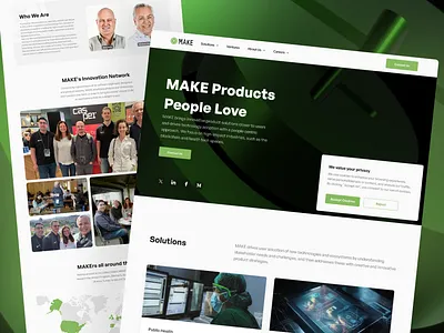 MAKE Website blockchain clean minimal ui website design
