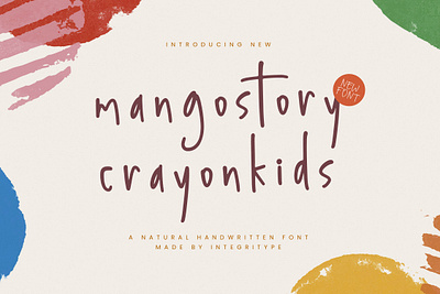 Mangostory Crayonkids - Natural Handwritten Font style