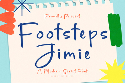 Footsteps Jimie - Modern Script Font style