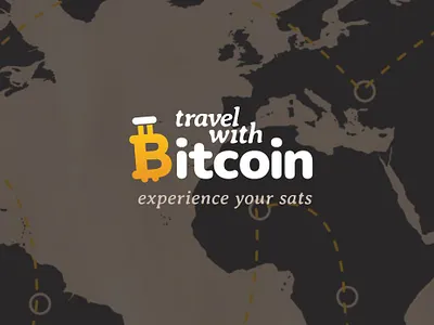 Travel with Bitcoin logo bitcoin logo suitase travel travel logo travel with bitcoin logo
