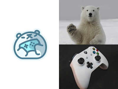 Gaming polar bear ready-made logo for sale 3d animation branding design graphic design illustration logo logo design logo designer logodesign minimalist logo minimalist logo design motion graphics ui