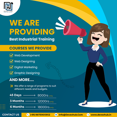 We provide Best Industrial Training graphic design ui