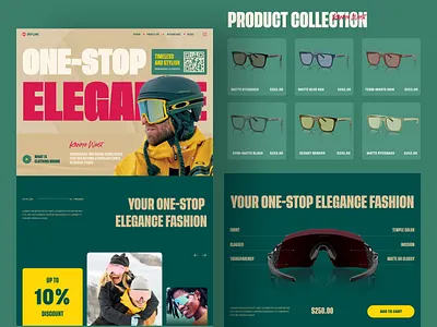 Ipsum- Sunglasses eCommerce Homepage Design design e commerce ecommerce ecommerce landing page eyewear fashion landing page online store shop store style sunglasses web web design website