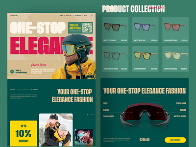 Ipsum- Sunglasses eCommerce Homepage Design design e commerce ecommerce ecommerce landing page eyewear fashion landing page online store shop store style sunglasses web web design website