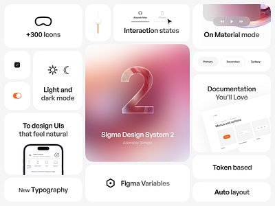 Sigma Design System 2 component design system sigma ui ui desing uikit ux ux design