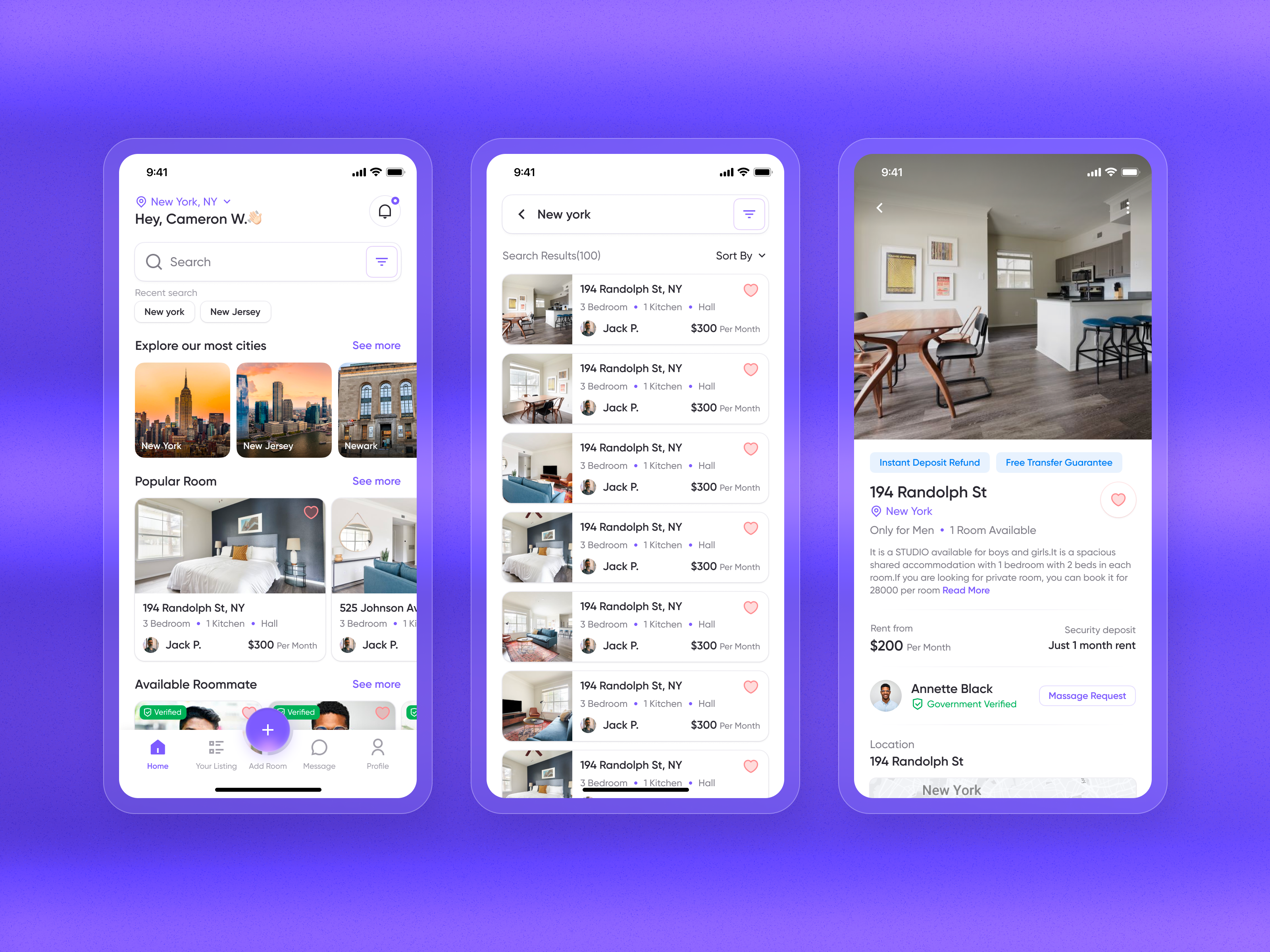 Example of Mobile App UI/UX Design — I Os & Android