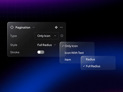 Pagination properties - UnifiedUI component components design figma minima pagination properties ui unified ui unifiedui ux web design