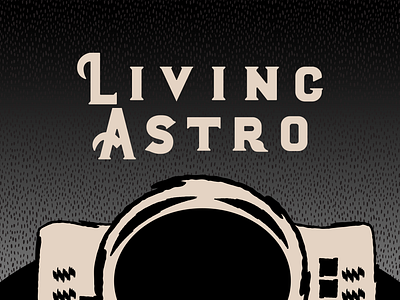 Living Astro branding design graphic design handlettering illustration lettering logo