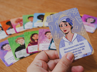 Brilliant Minds X Manu Cunhas cards comic games portraits science