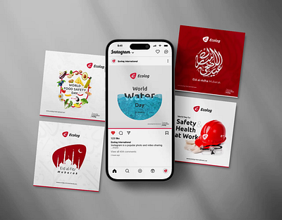 Social media - Special day cards after effects animation branding clean design concept design dubai greeting cards illustration social media ui