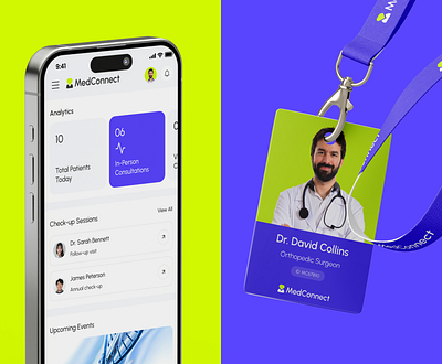 MedConnect Branding app design branding casestudy doctors health health app health management rebranding