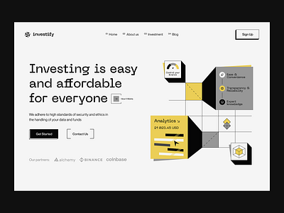 Landing UI Design for an Investment Firm banking capital design finance financial fintech forex funding future investments invest investing website investment investment website investor landing page stock market ui ux venture webdesign website