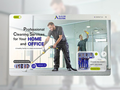 Website Design for All Clean Solutions brand branding cleaning design digital digital art graphic design identity branding intuitive modern ui ui design ui ux ui ux design user friendly ux ux design web design website website design