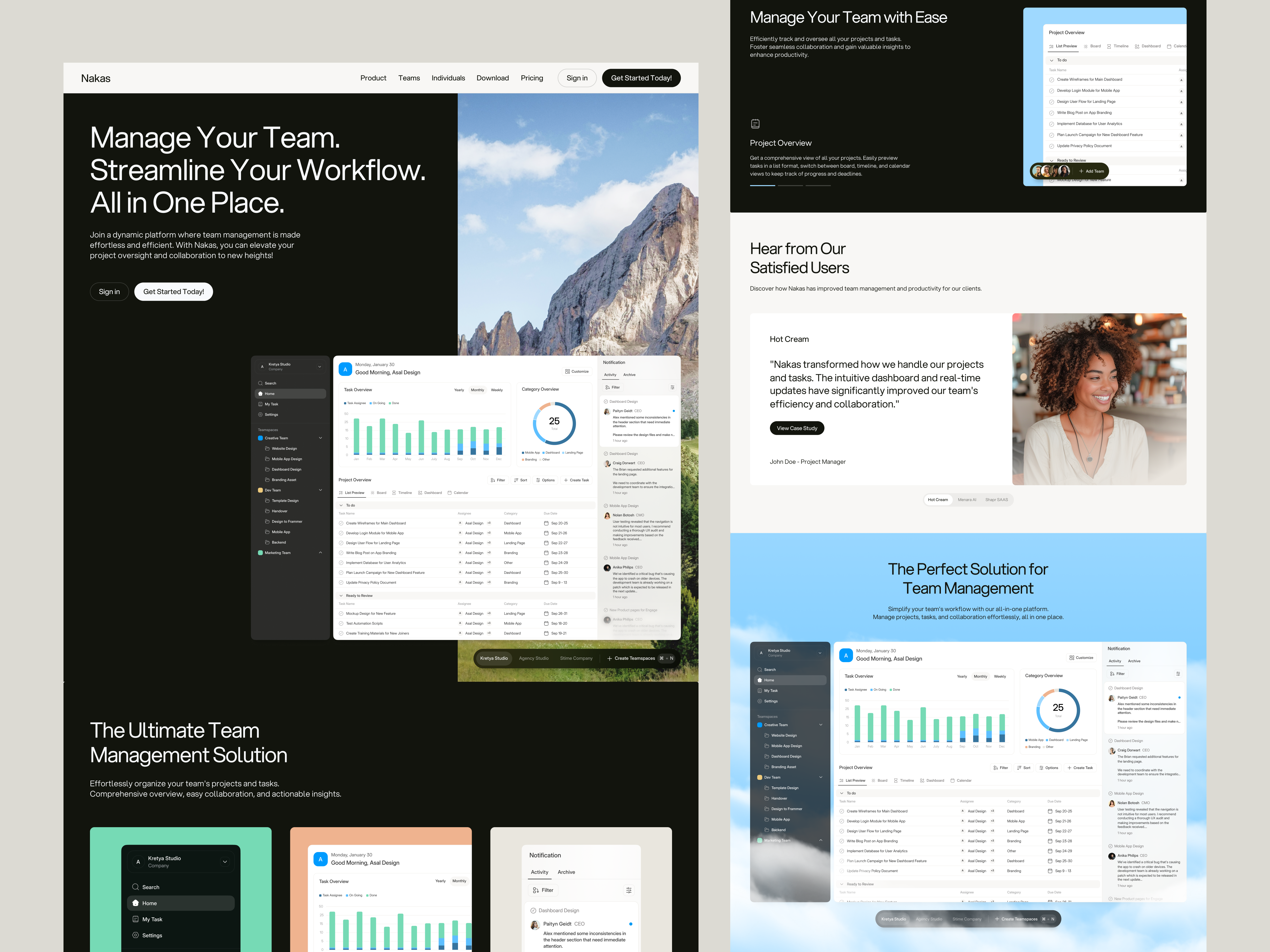 Example of Premium Landing Page Design