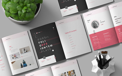 Portfolio Design Template spotlighttemplates