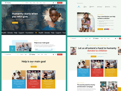 Charity Website Figma Template barnding charity charity foundation website charity organisation website creative design creative website fundraising charity landing pages nonprofit charity website profit charity responsive website template volunteer charity website landing pages