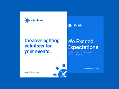 Effectxtra - Brand Identity design for a lightning company. brand identity branding design effectxtra graphic design logo oniontabs ui ux vector website website design