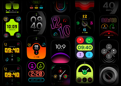 100+ Stunning Apple Watch Faces UI Kit apple design figmaresources ios minimal smart watch ui uikitsfordesigners uiuxdesign watch watch face watchappdesign watchfacedesign