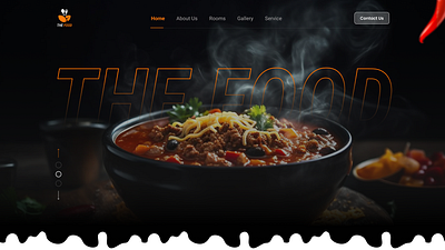 The Food app design logo typography ui ux vector