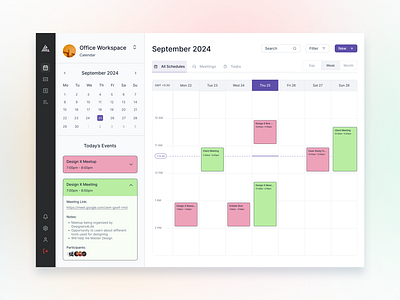 Calendar UI Exploration 🎨 calendar digital product product design saas saas platform ui uiux user interface ux