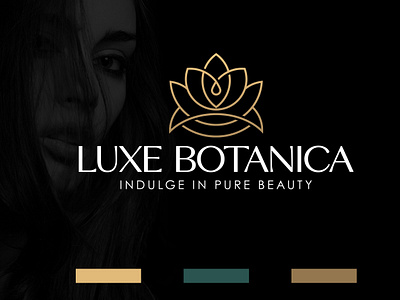 Luxury Beauty Brand Logo Design beautybrand botanical logo botany logo brand identity branding business creative logo design graphic design logo logo branding logo design lotus logo luxury luxury logo marketing organic logo skincare socialmedia startup