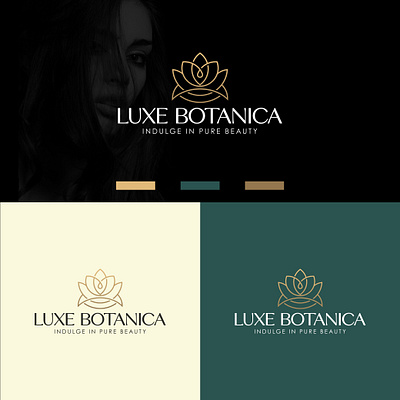 Luxury Beauty Brand Logo Design beautybrand botanical logo botany logo brand identity branding business creative logo design graphic design logo logo branding logo design lotus logo luxury luxury logo marketing organic logo skincare socialmedia startup