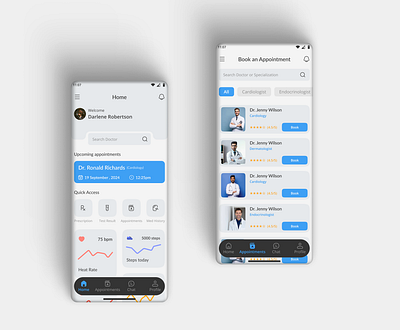 Doctor Appointment app appointmentbooking doctorappointment doctorbooking healthcareapp healthcaredesign healthcareinnovation healthcareui healthtech medicalapp patientcare wellnessapp