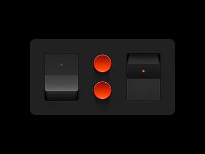 Switchers animation buttons clean controls design figma hardware illustration interface press switcher