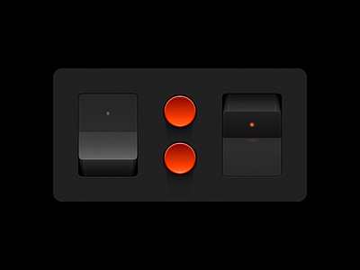 Switchers animation buttons clean controls design figma hardware illustration interface press switcher