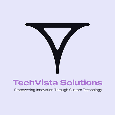 TechVista Solution Software Company black brand design brand identity branding company logo inspiration logo logo design logo inspiration minimal purple purple and black simple software brand software company software company logo software logo tech company tech logo tech solutions