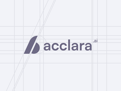 Acclara.ai Logo Construction a logo abstract logo acclara ai ai logo brand ide brandidentity branding grid logo logo logo construction logomar logomark onlogo