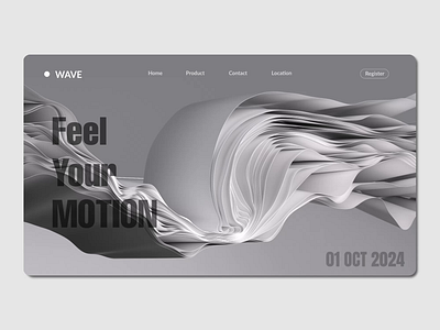 Wave 3d animation art branding c4d cinema4d motion graphics render ui uiux